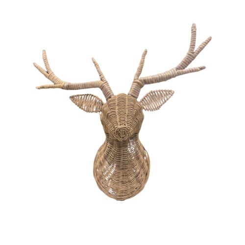 Wicker Reindeer Head