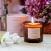Stoneglow's Ginger Lily Candle Tumbler, from The Walled Garden collection, featuring natural wax and a serene floral scent blend of lily, magnolia, and ginger.