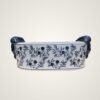 Blue Oblong Planter ceramic home décor piece