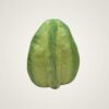 Unique lime ceramic vase with fruit-inspired shape