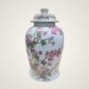 Pink Floral Ginger Jar ceramic home décor piece