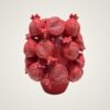 Pomegranate Vase red ceramic home décor piece